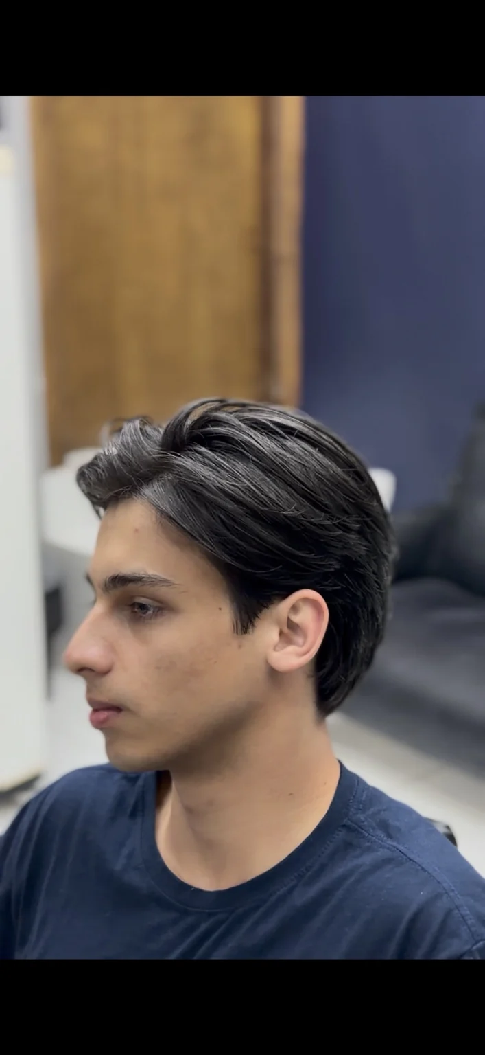 Cliente na barbearia